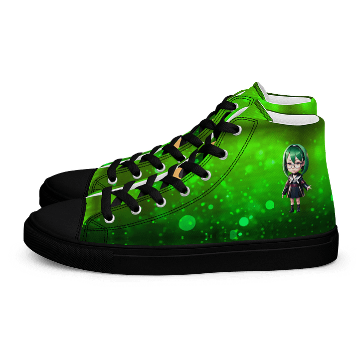 (Green CHIBI) K Women's High Top Canvas Shoes product image (1)