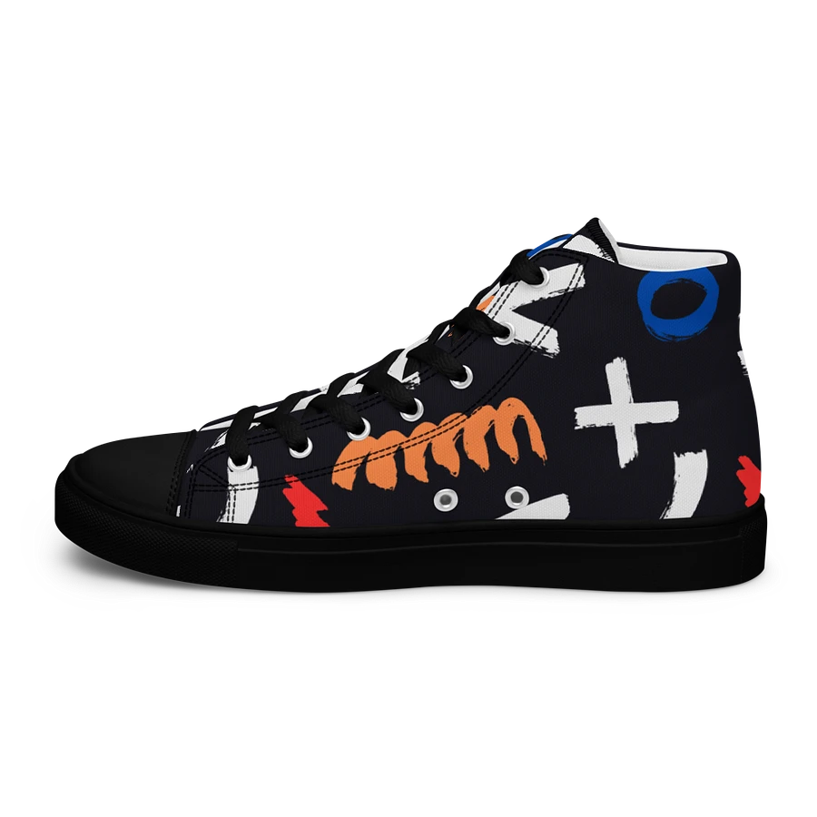 Geometry Men's High Top Canvas Shoes product image (37)