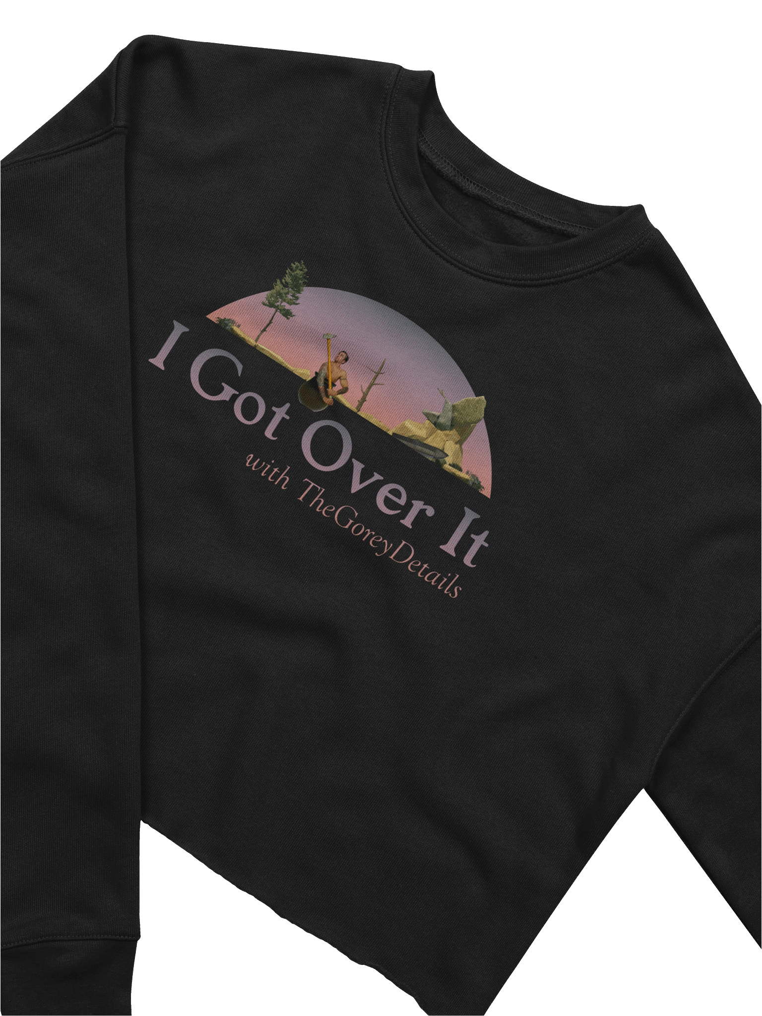 I Got Over It - Bella+Canvas Women's Fleece Crop Sweatshirt product image (9)