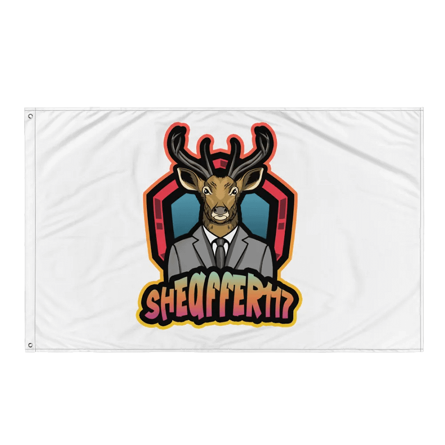 Deer in a Suit All-Over Flag product image (3)