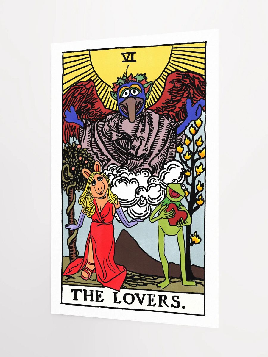 Piggy and Kermit Lovers Tarot Card Print product image (3)