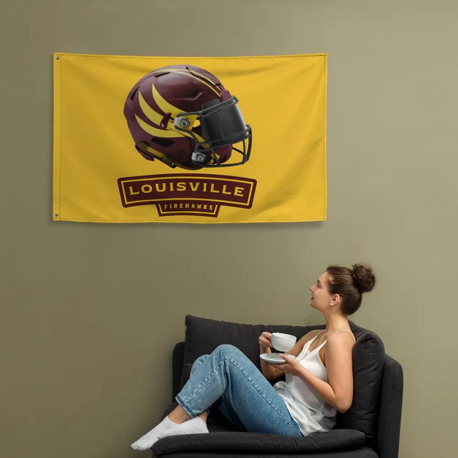 Louisville Firehawks Team Flag product image (12)