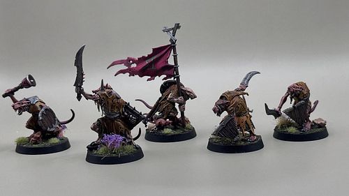 Go-go Power Skaven! Yellow, Red, Green, and Blue are now complete. Next squad will have Black, Pink, and White. #miniaturepai...