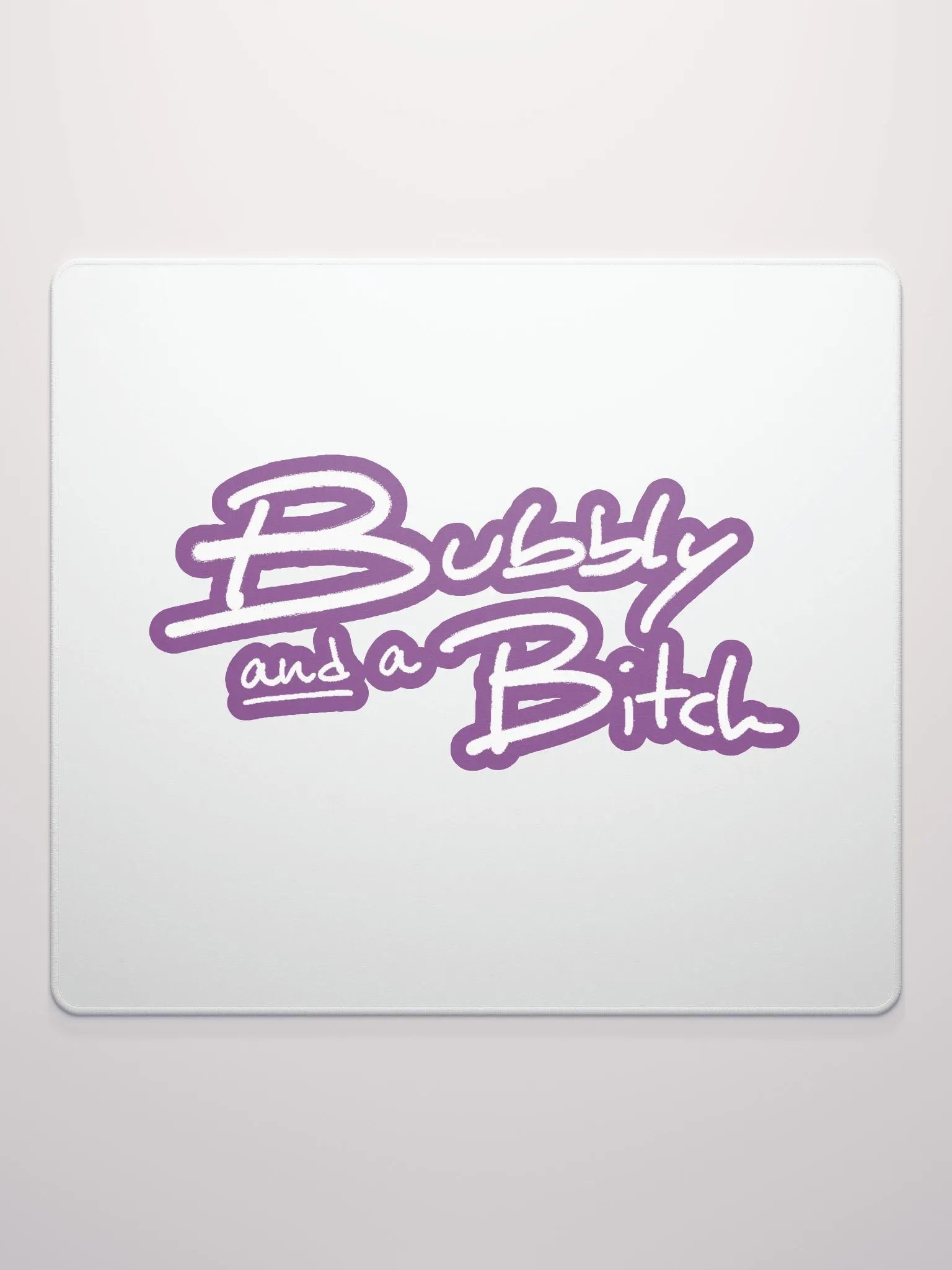 Bubbly and a B*tch (lined design, #763D7D) mouse pad product image (2)