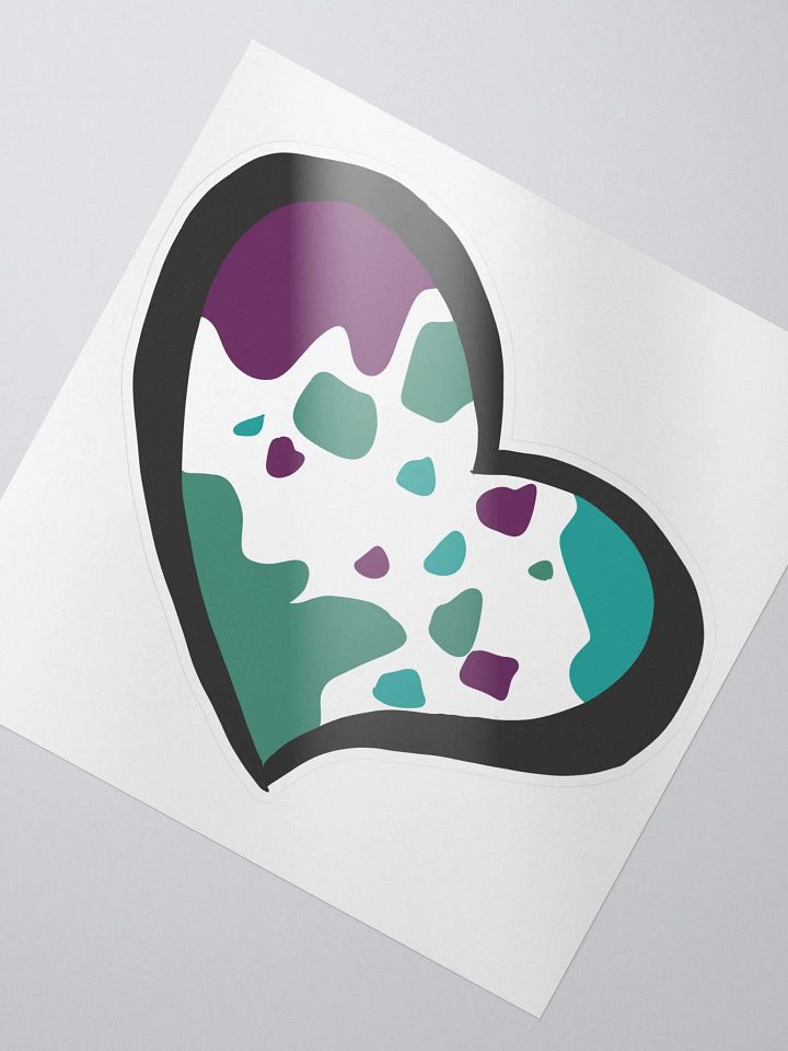Little Moo Heart Sticker product image (2)