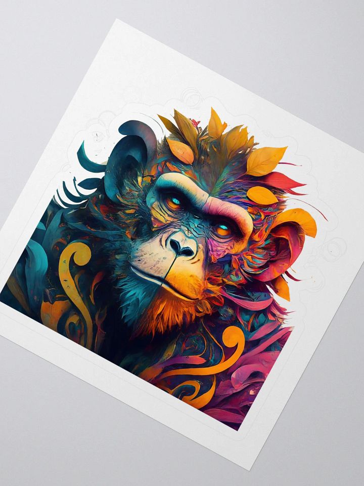 Symmetrical Monkey Kiss Cut Stickers product image (2)