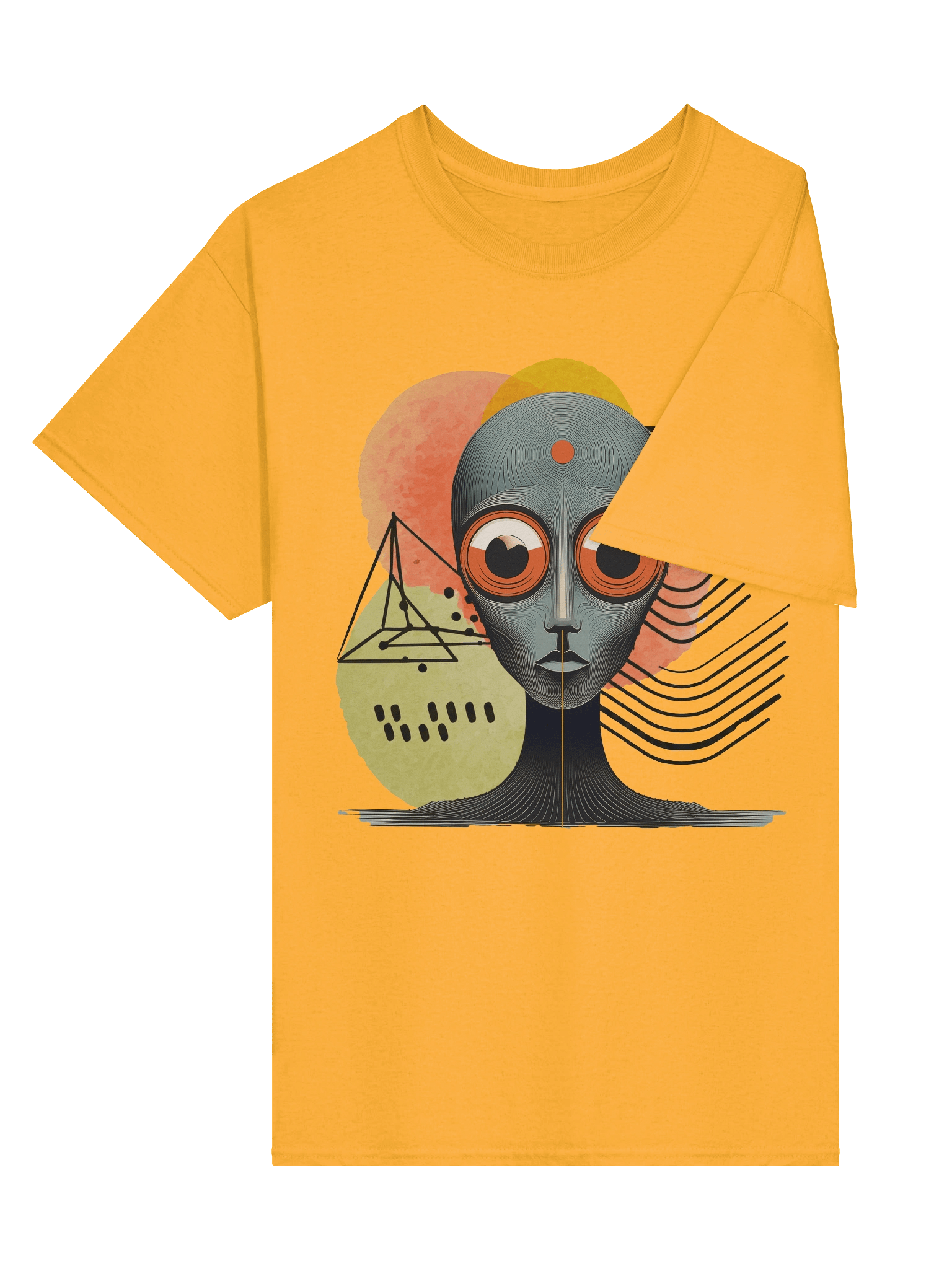 Psychedelic Alien Graphic Tee: Unisex Surreal Art Shirt product image (4)
