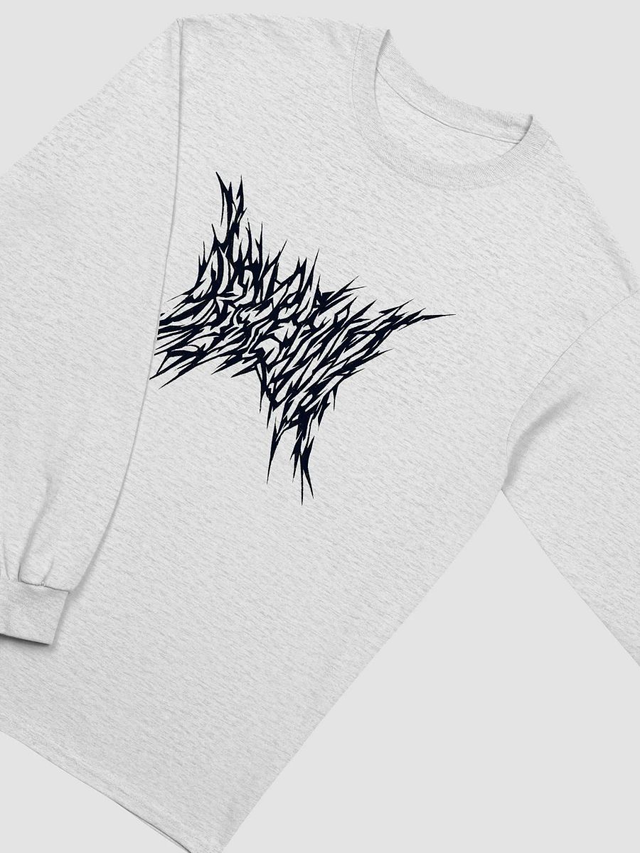 Death Metal Logo Long Sleeve Tee (Black Text) product image (3)