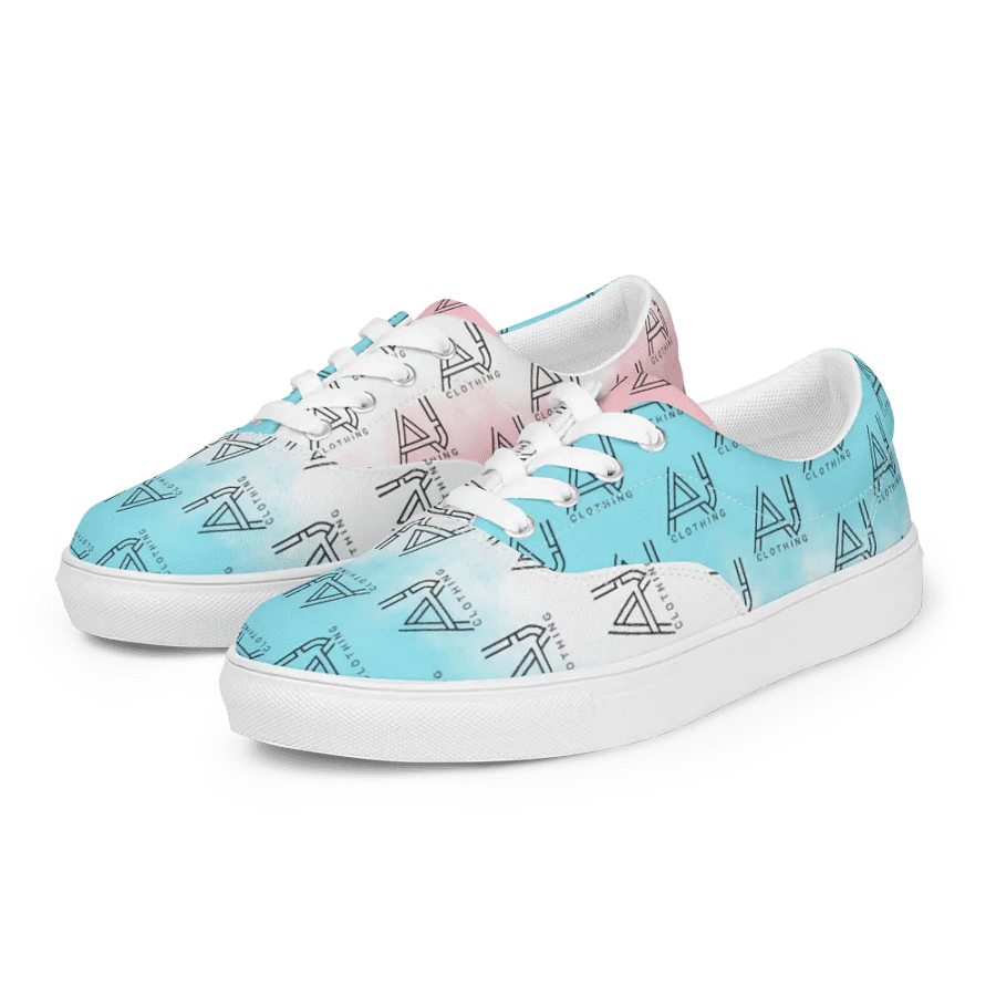 Women's Blue Pink Lace up Shoes product image (5)