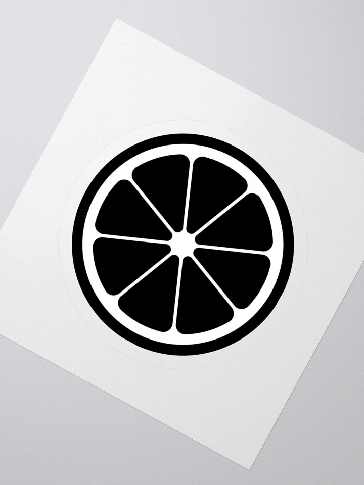 MIKAN Sticker(White×Black) product image (5)