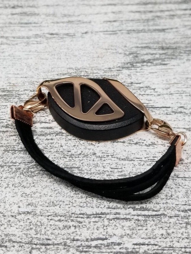 Raven Suede Bracelet | Handmade Accessory for Bellabeat Leaf Urban & Ivy product image (2)