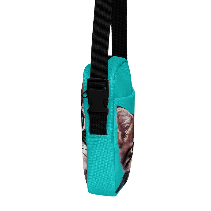 Cat Crossbody Bag Turquoise product image (4)