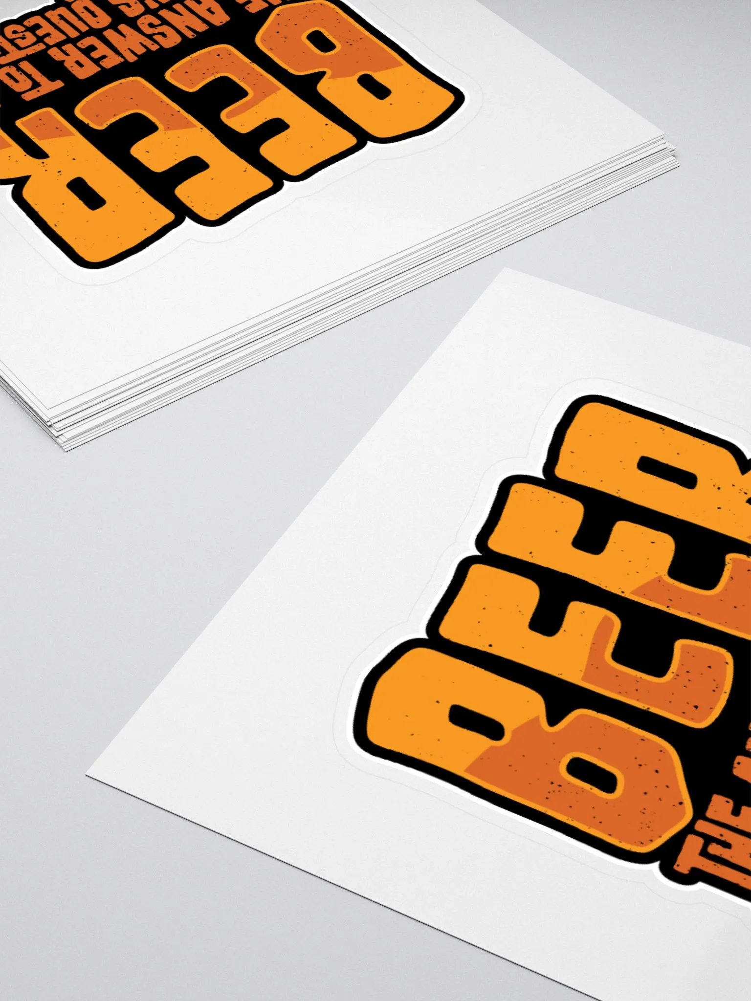 Funny Student Sticker: Beer is the Answer to Everything! product image (12)
