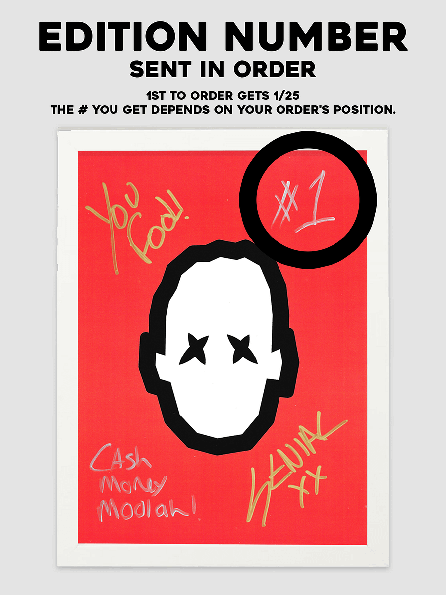 Hand Signed Framed Poster product image (3)