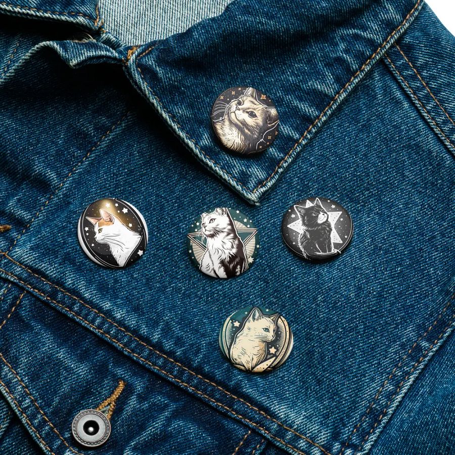 Starry Cat Pin Button Set product image (16)