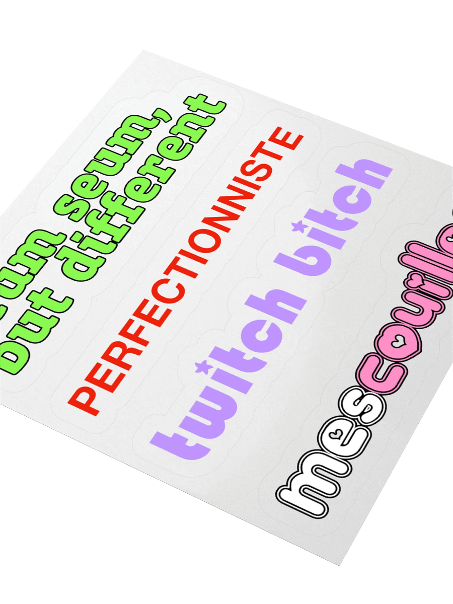 Seum seum perfectionniste • Mood Panaché Killer Combo Stickers Set product image (3)