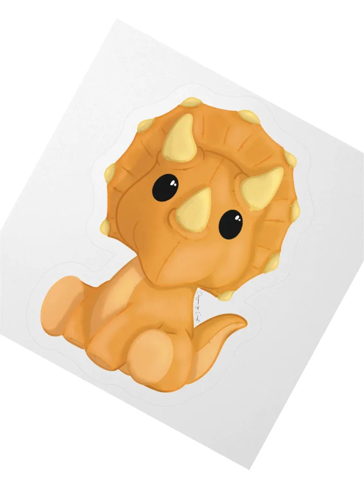 Triceratops Plushie Sticker product image (2)