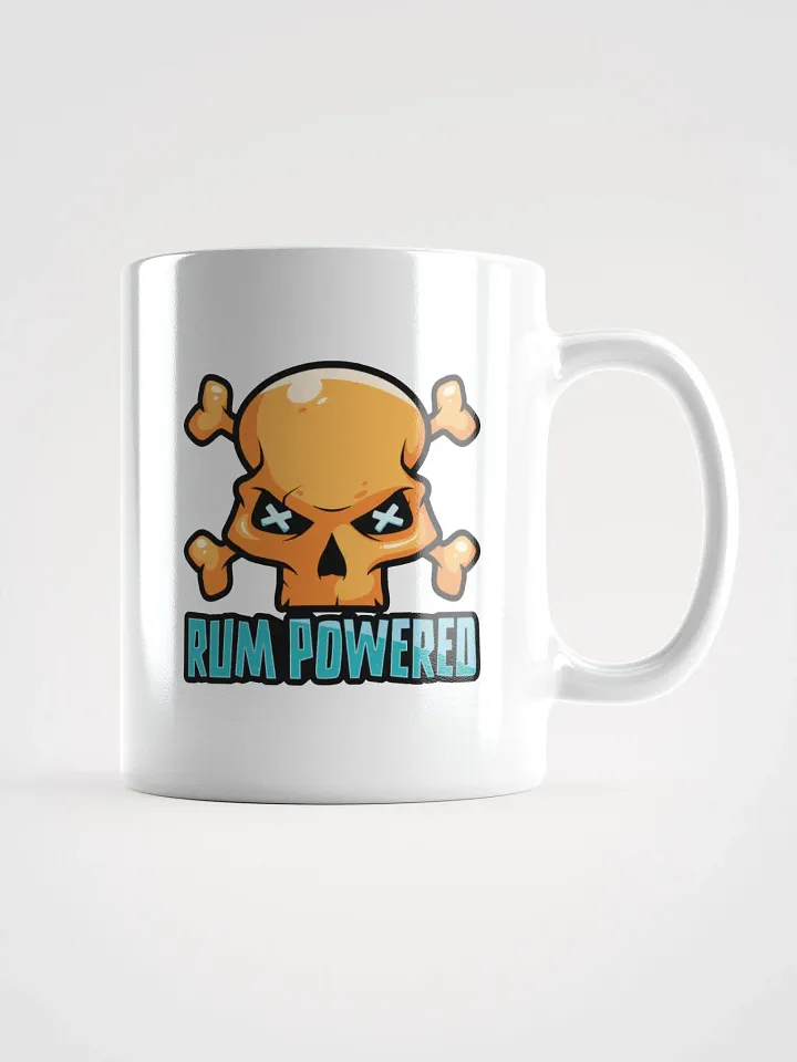 Rum Powered Pirate Coffee Mug | Funny Skull & Crossbones Design product image (1)