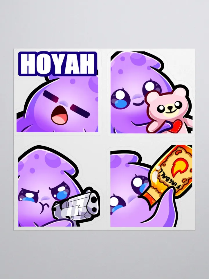 Squid Emote Sticker Set [3] product image (1)