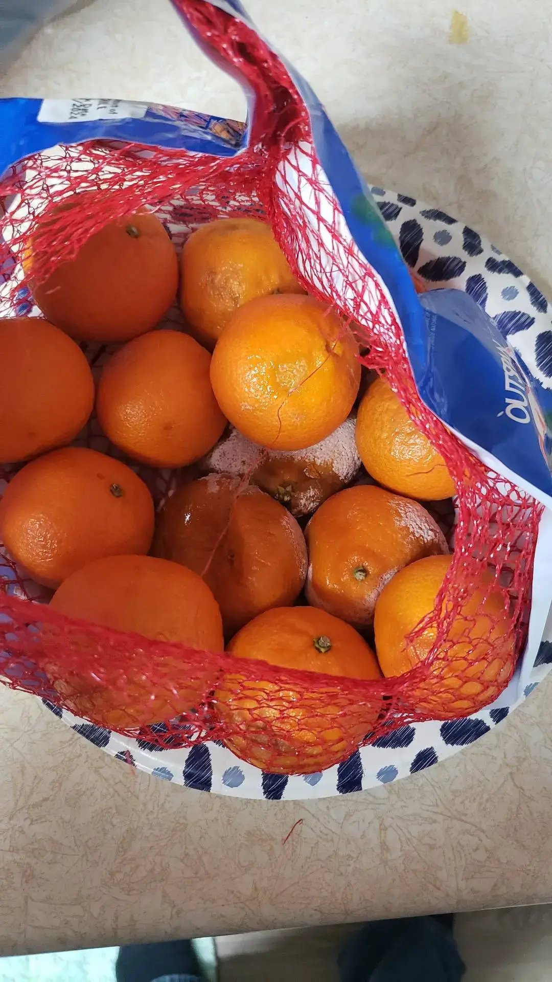 this is why I hate cloth baskets holding fruit...they are #dirty and it always makes food #rot. and these were purchased on #monday they didn't even make it 5 days.