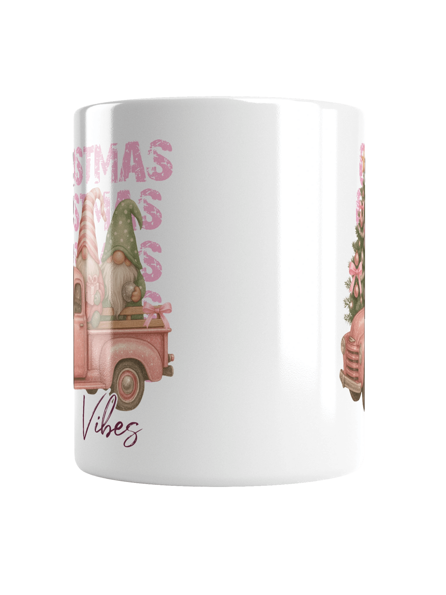 Vintage Pink Gnome Christmas Vibes Mug product image (16)