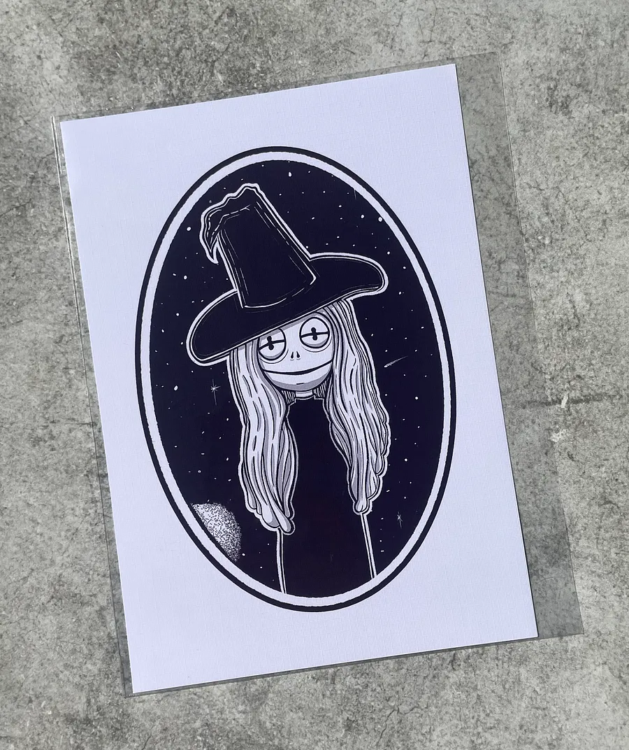 Frog Witch A6 Fine Art Print product image (1)