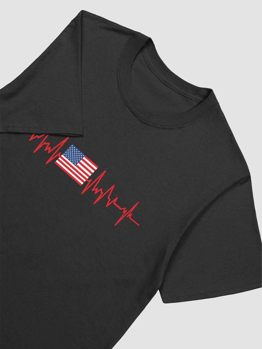 American Flag Heartbeat Unisex T-Shirt product image (14)