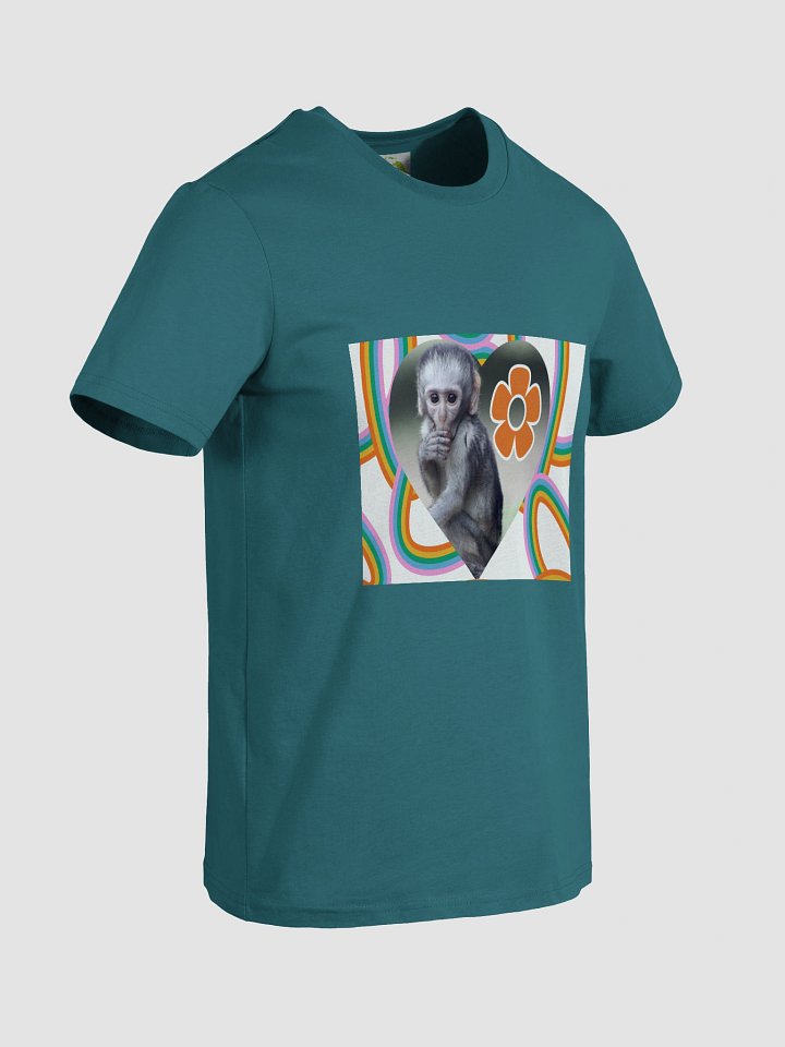 Vervet Monkey Organic Cotton T-Shirt -monkey business product image (2)