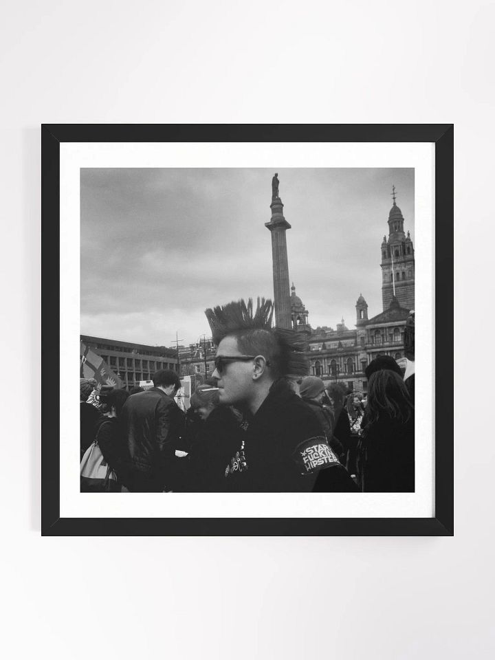 Framed Square Print Street Photograph Punk product image (1)