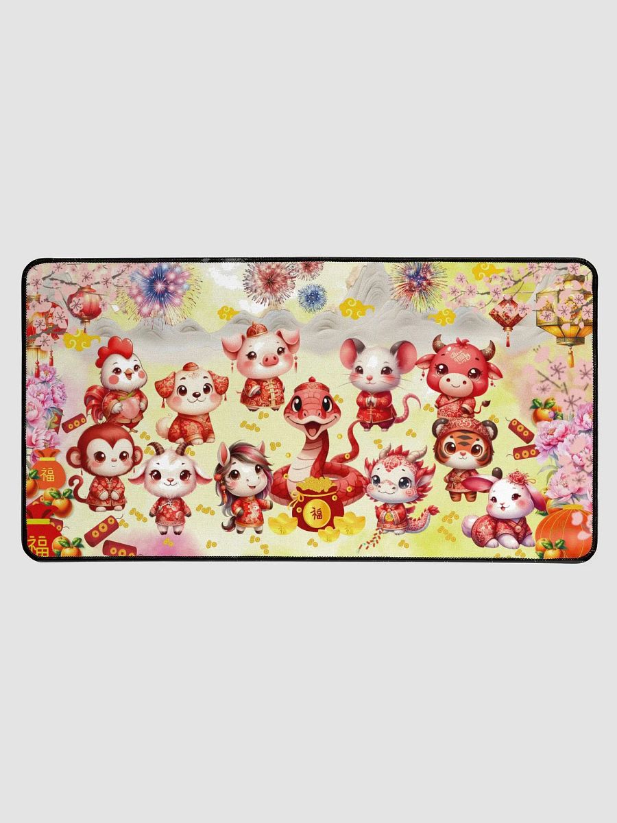 A Joyful Reunion Desk Mat: Friends Welcome the Year of the Snake | Chinese New Year 2025 product image (6)
