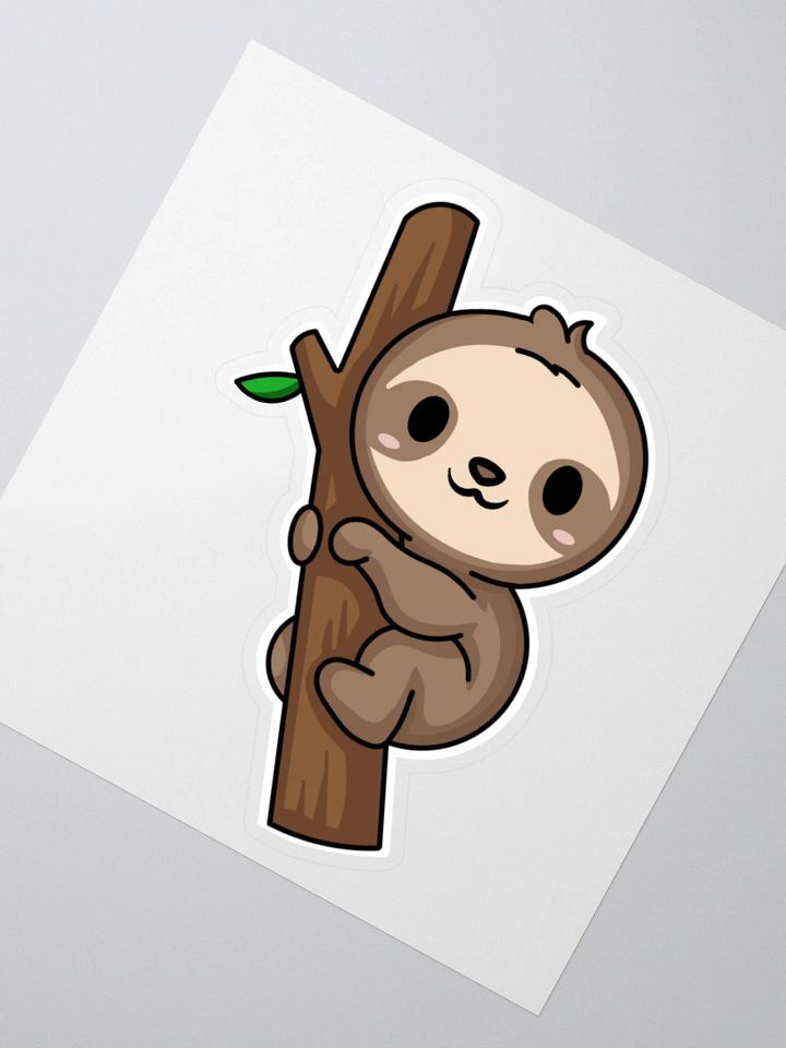 Sloth Hug Kiss Cut Stickers product image (2)