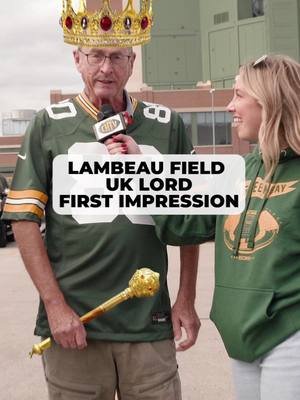 An honest to goodness English lord gave us his first impressions of Lambeau Field! #gopackgo #packers #CarryTheG 