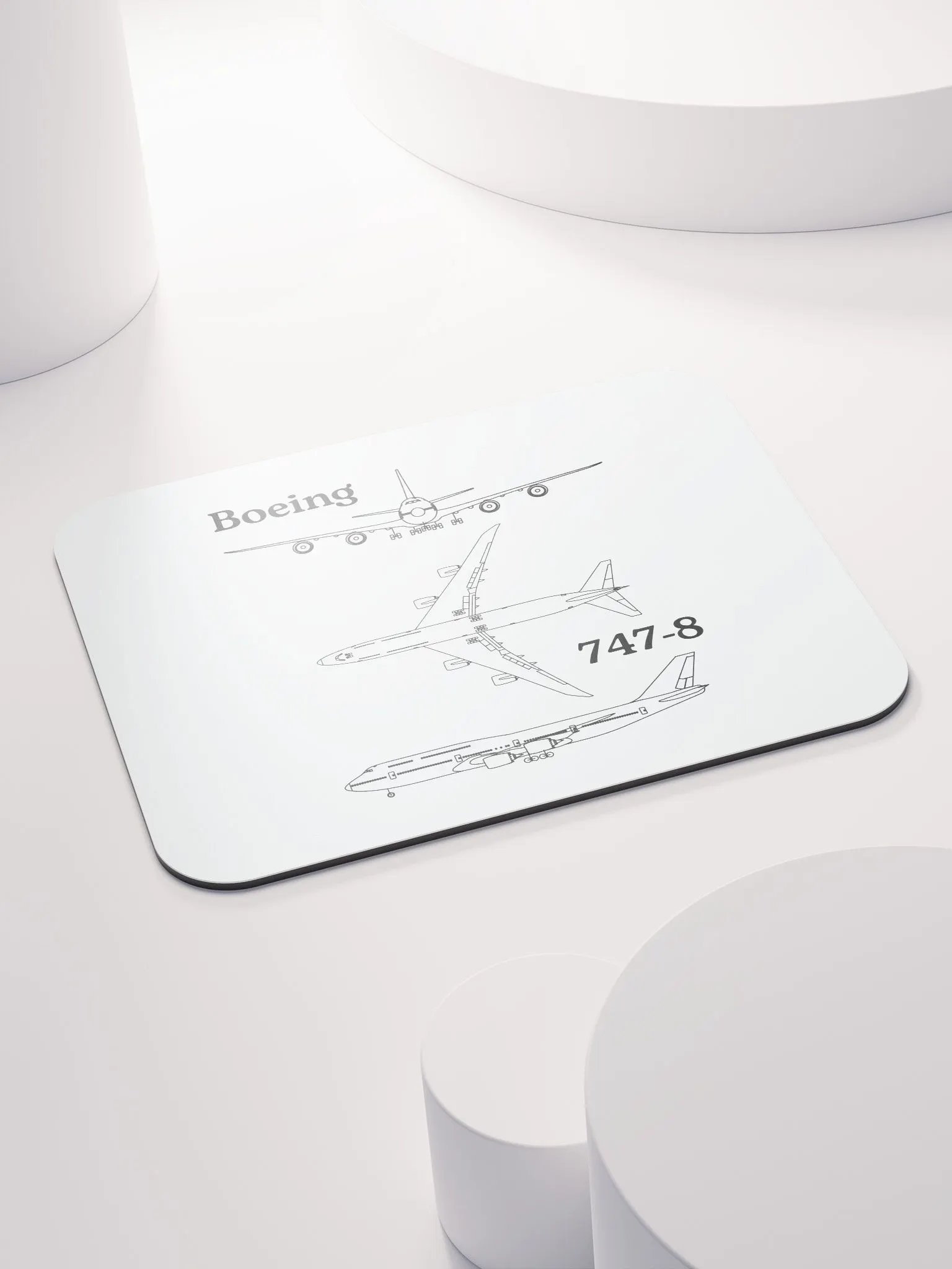 Boeing 747-8 Blueprint Mouse Pad product image (3)