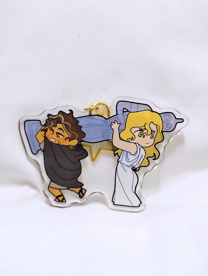 Palladium Double-Sided Acrylic Charm product image (2)