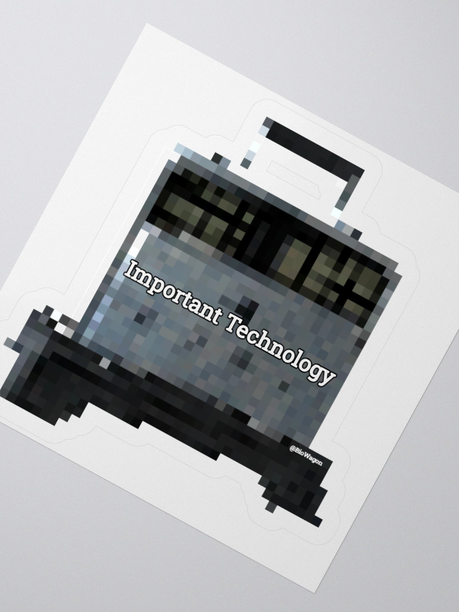 "Important Technology" Sticker product image (3)