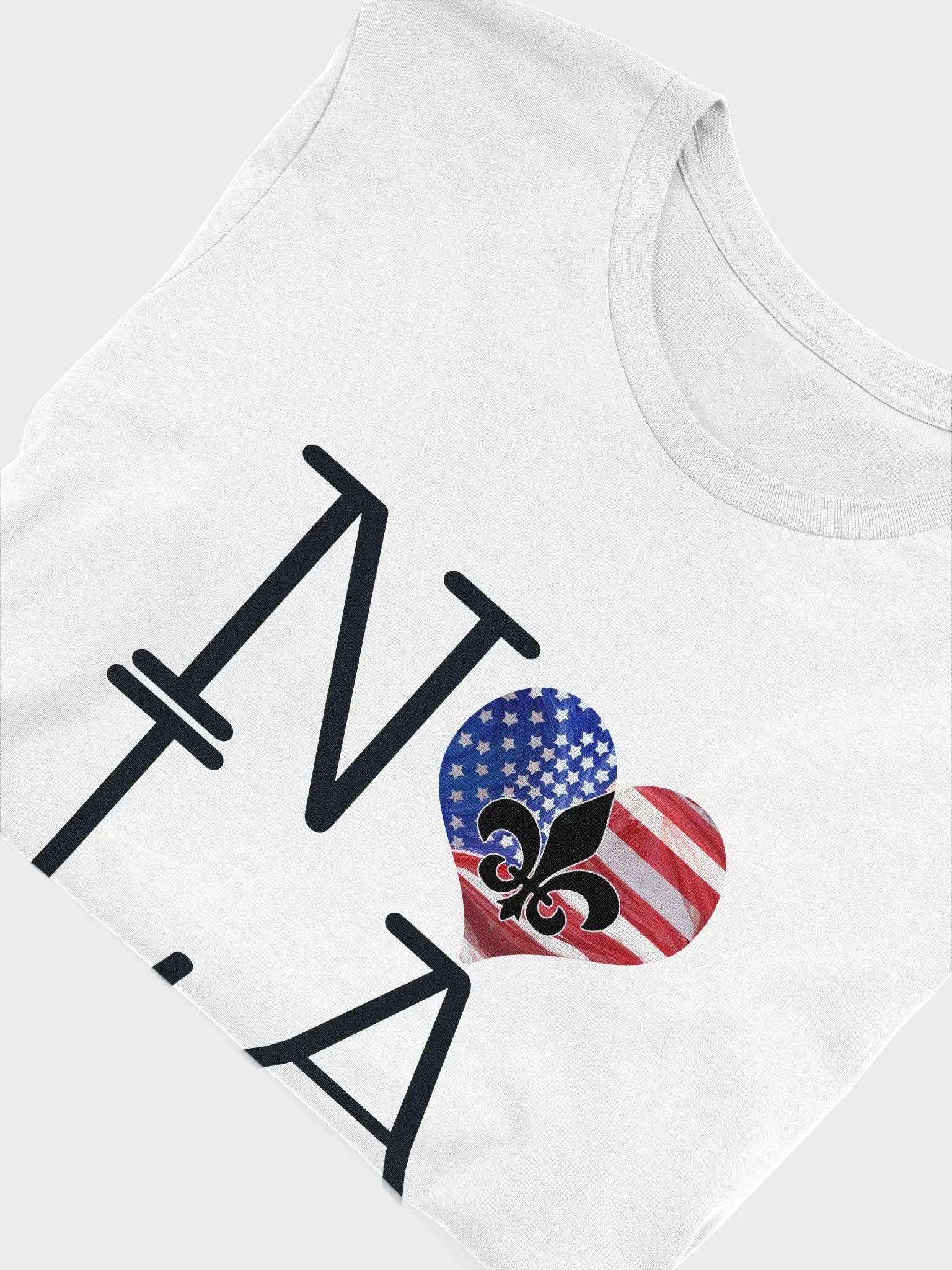 I LOVE NOLA **SUPERSOFT LEGACY TEE** (USA HEART LEGACY BACK + SLEEVES) product image (5)