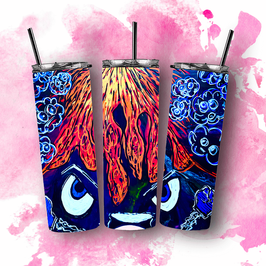 When Volcano Gets Mad 20oz Skinny Tumbler product image (1)