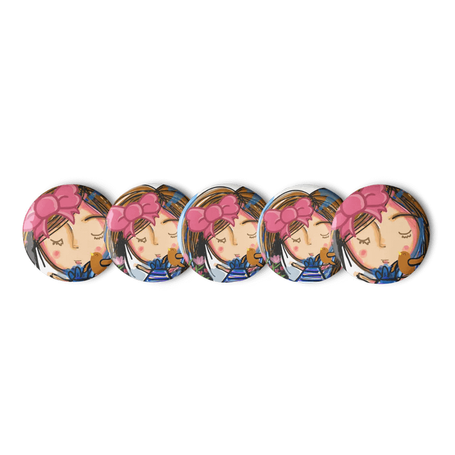 Floral Fantasy Pin Buttons Set product image (1)