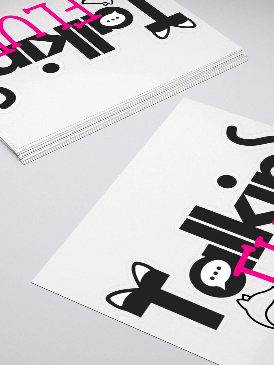 Talkin' Fluff Logo Stickers product image (4)