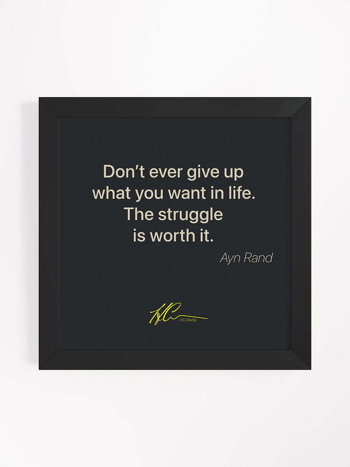 Ayn Rand Q3 - Framed Poster product image (1)