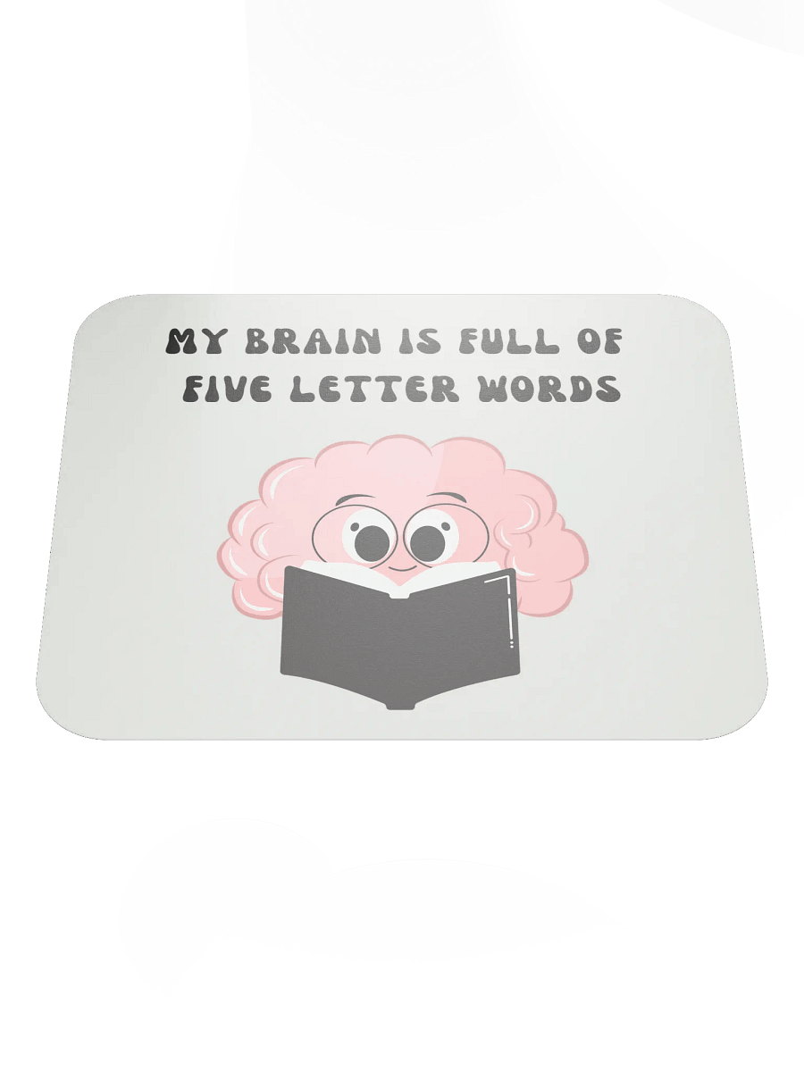 My Brain is full of Five Letter Words Mouse Pad product image (1)