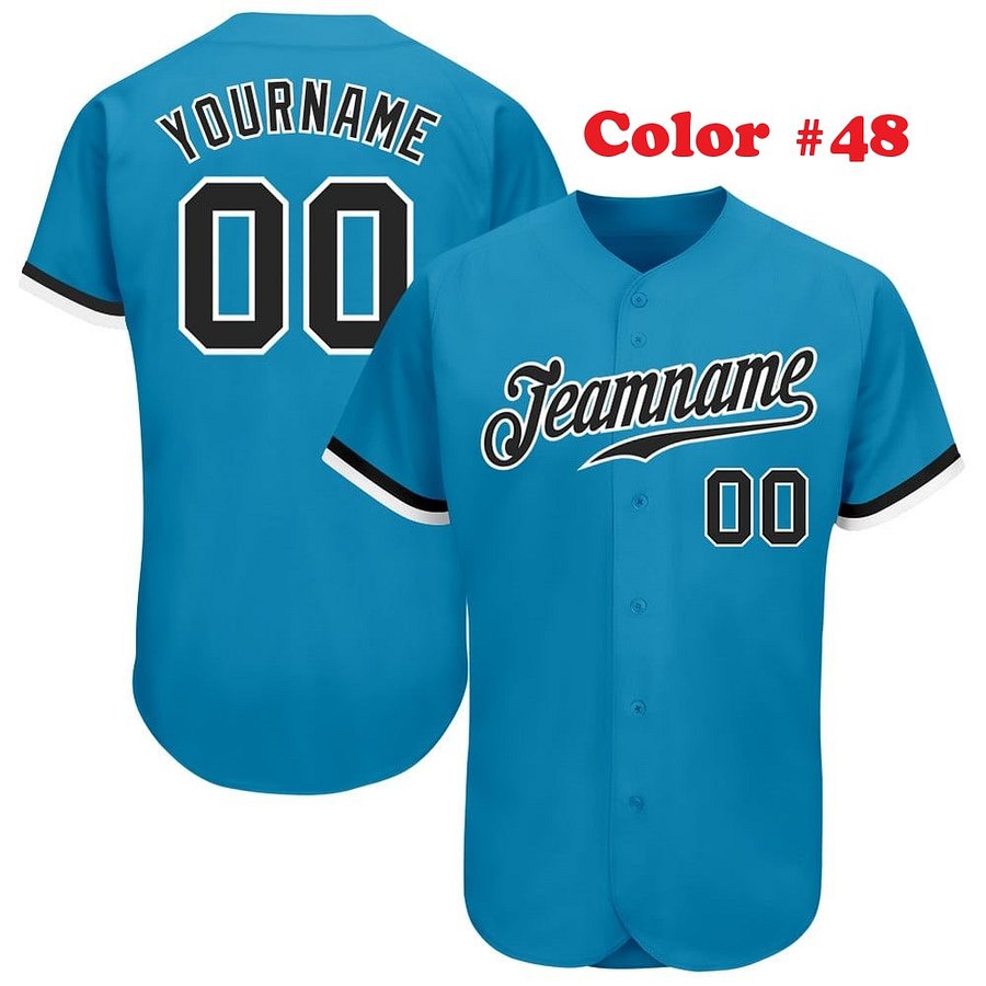 Authentic Baseball Jersey, Custom Baseball Jersey, Personalized Sport Jersey, All Color With No Lines product image (9)