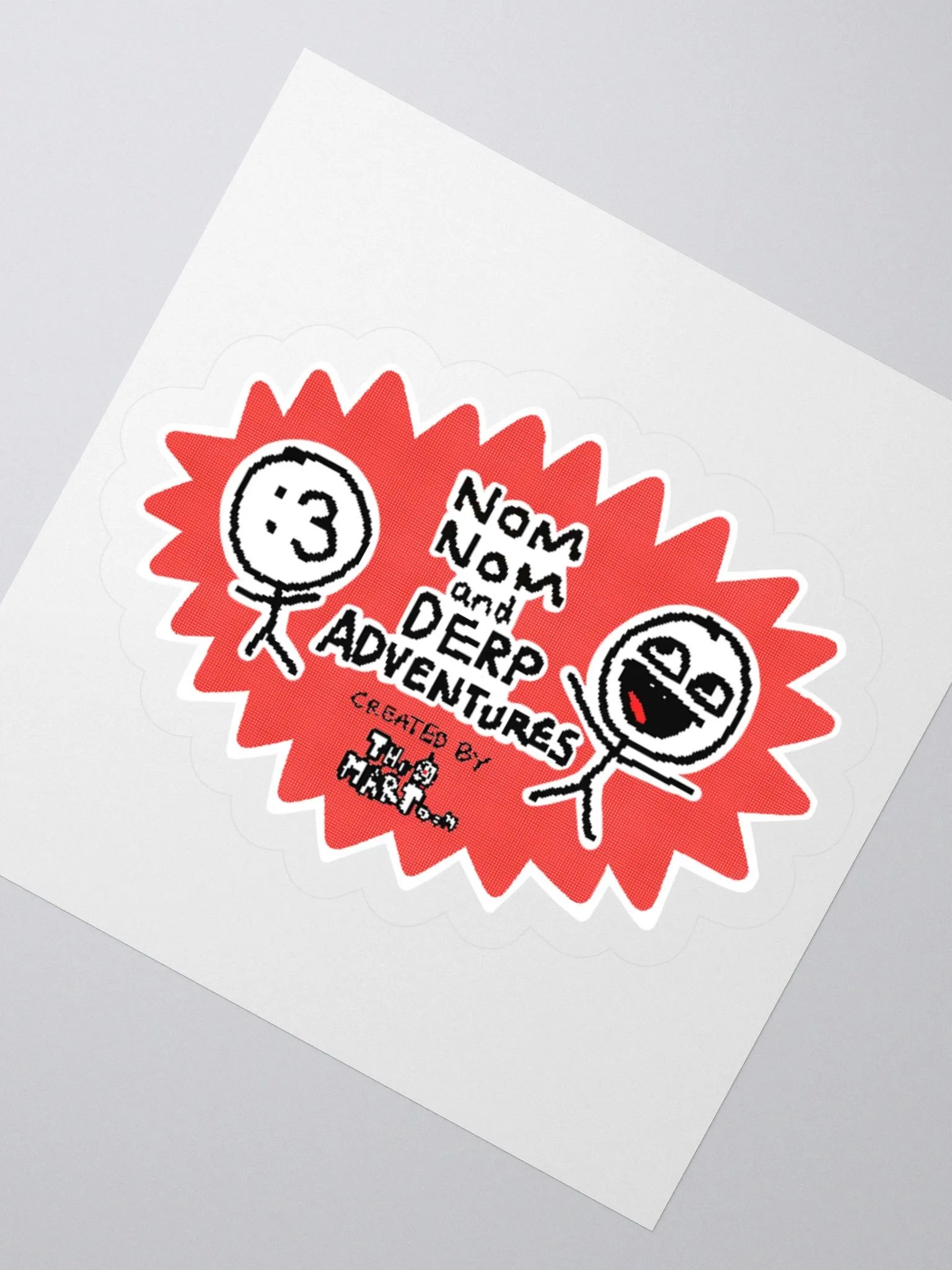 Nom Nom and Derp Adventures! (STICKER) product image (8)