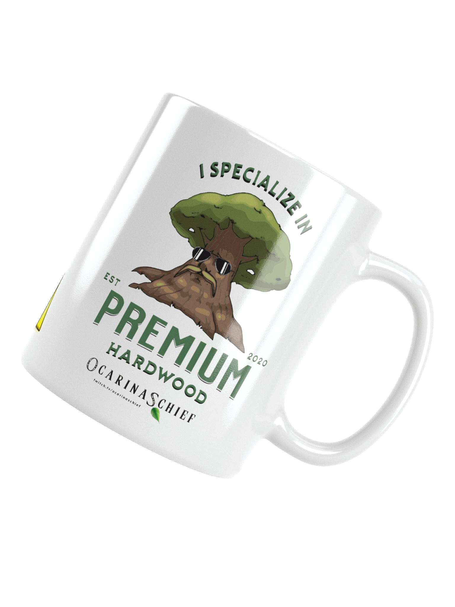 Premium Hardwood White Glossy Mug product image (5)