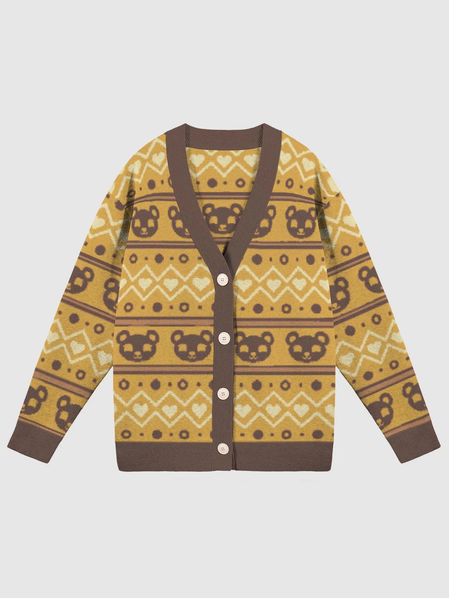 TeddyChan Christmas Cardigan - Yellow product image (1)