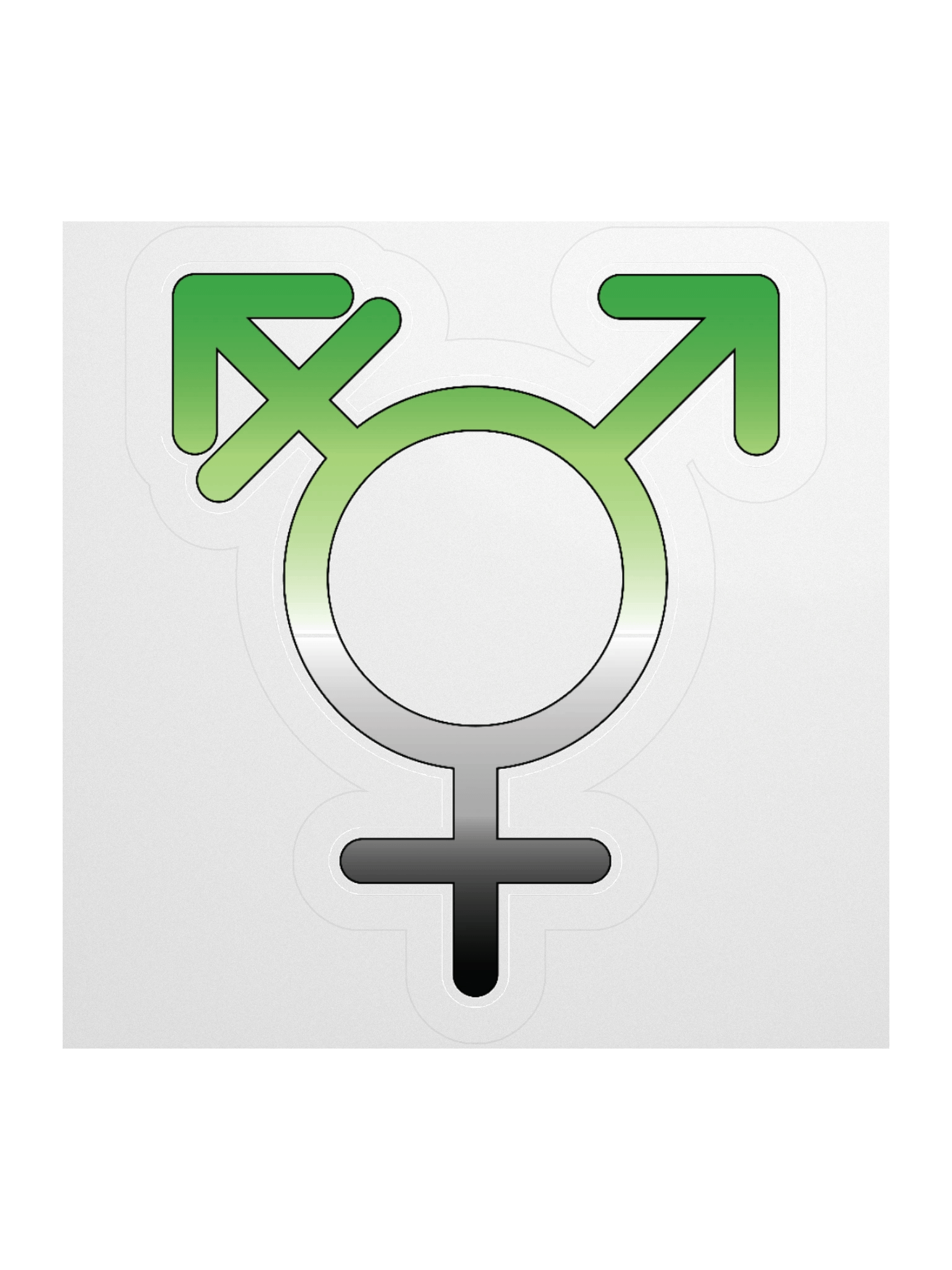 Aromantic Transgender Symbol Sticker product image (2)