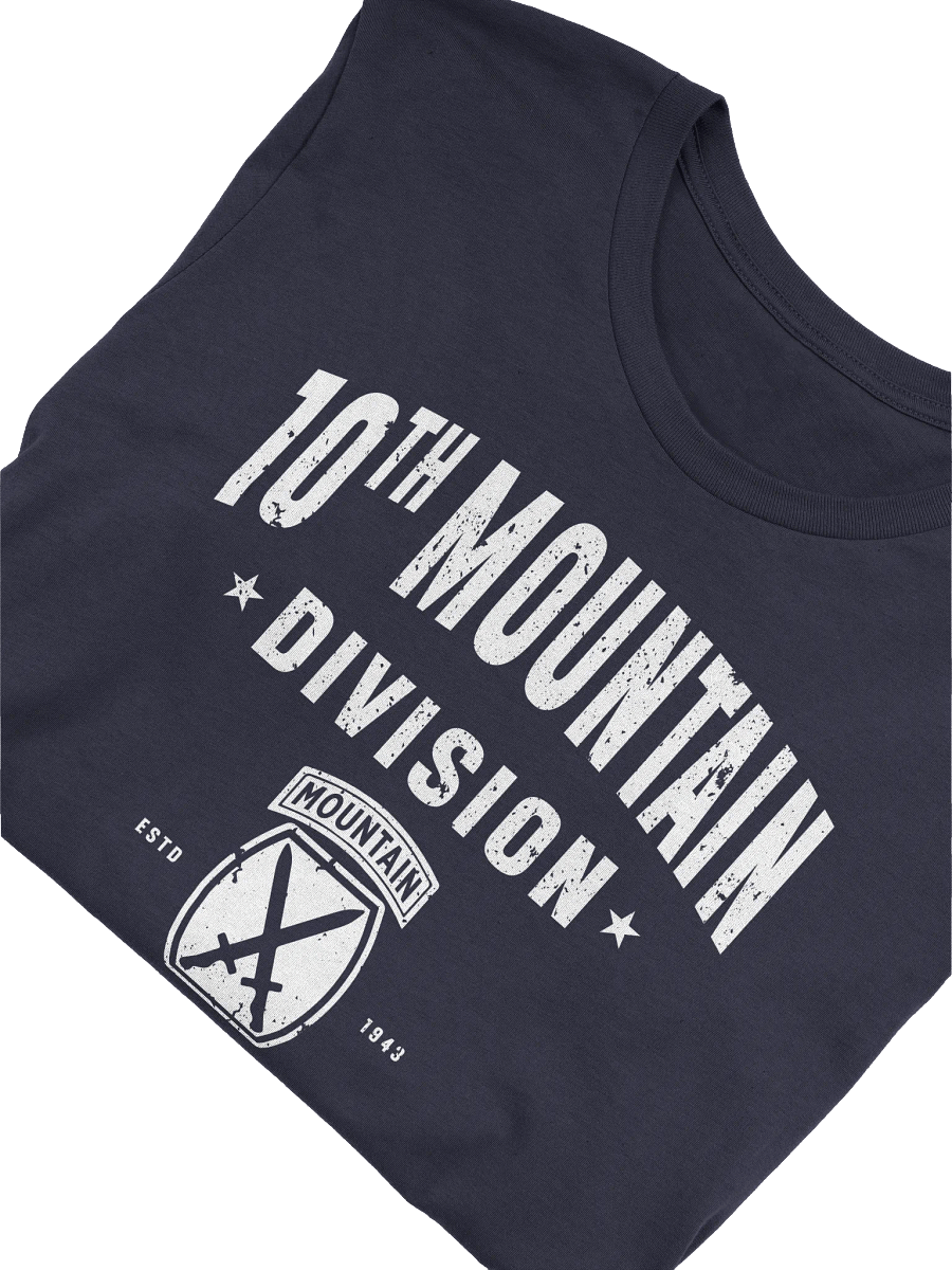 10th Mountain Division - The Mountaineers "Distressed" T-Shirt product image (5)