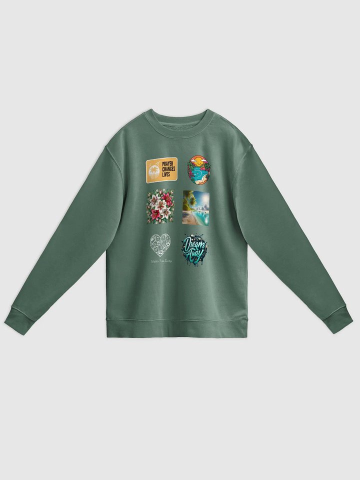 Tropical Dreams Unisex Sweatshirt collection of icons for touring and traveling lovers product image (2)