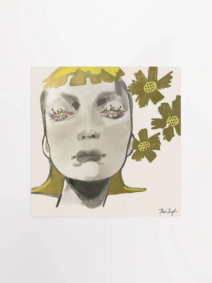 Golden Daisies Square Matte Print product image (4)