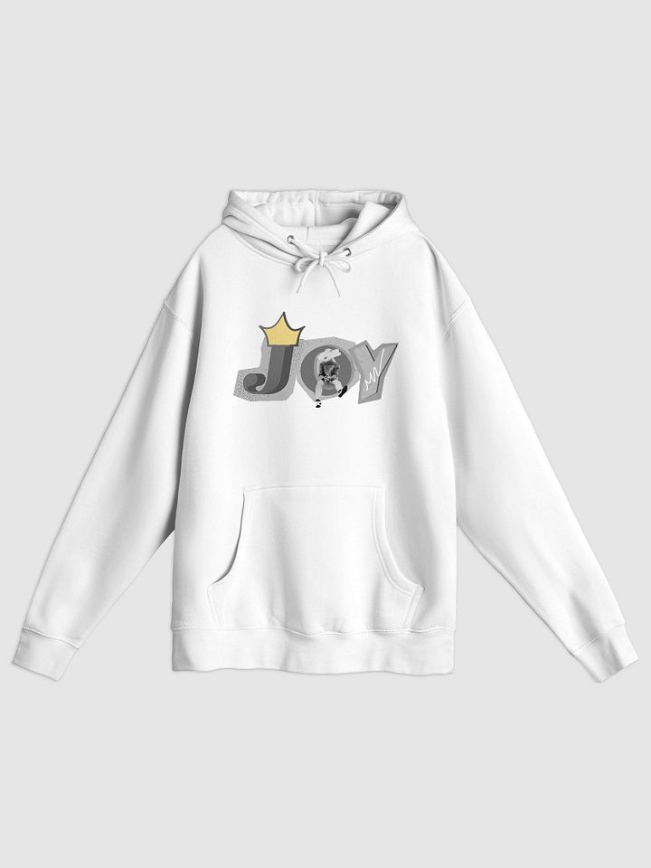 JOY Monochrome White Hoodie product image (1)